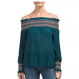Anthropologie Love Sam Off the shoulder top.